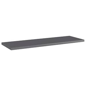 Přídavné police 4 ks šedé vysoký lesk 60x20x1,5 cm dřevotříska - obrázek 2