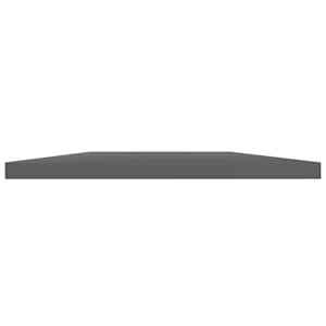 Přídavné police 4 ks šedé vysoký lesk 60x20x1,5 cm dřevotříska - obrázek 3