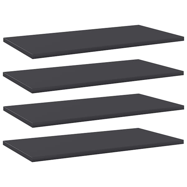 vidaXL riiuliplaadid 4 tk, hall, 60x30x1,5 cm, puitlaastplaat
