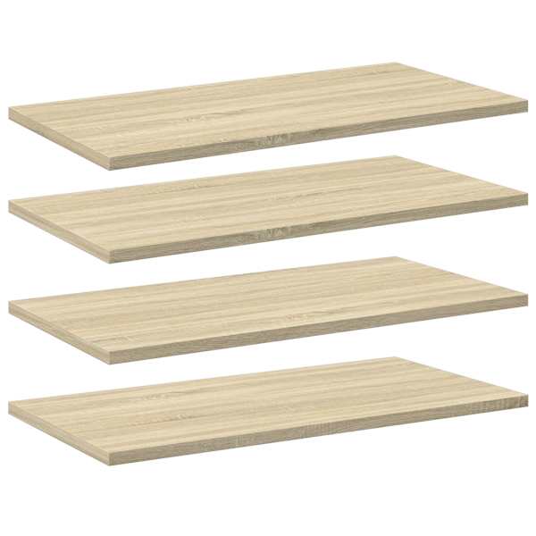 vidaXL riiuliplaadid 4 tk, Sonoma tamm, 60x30x1,5 cm, puitlaastplaat