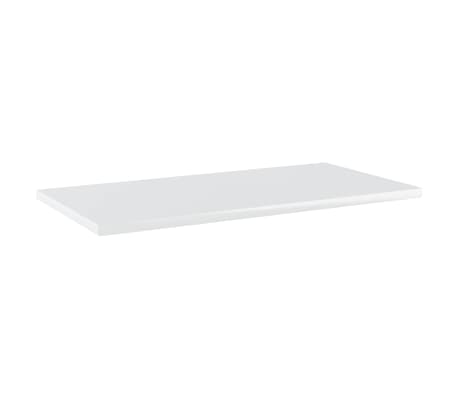 vidaXL Bookshelf Boards 8 pcs High Gloss White 23.6"x11.8"x0.6" Engineered Wood