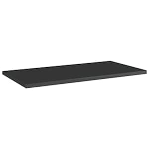 vidaXL Ράφια Βιβλιοθήκης 4 τεμ. Γυαλ. Μαύρο 60x30x1,5 εκ. Μοριοσανίδα
