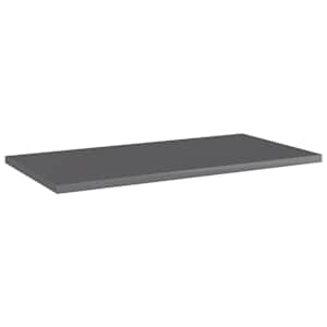Přídavné police 4 ks šedé vysoký lesk 60x30x1,5 cm dřevotříska - obrázek 2