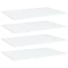 vidaXL riiuliplaadid 4 tk, valge, 60x40x1,5 cm, tehispuit