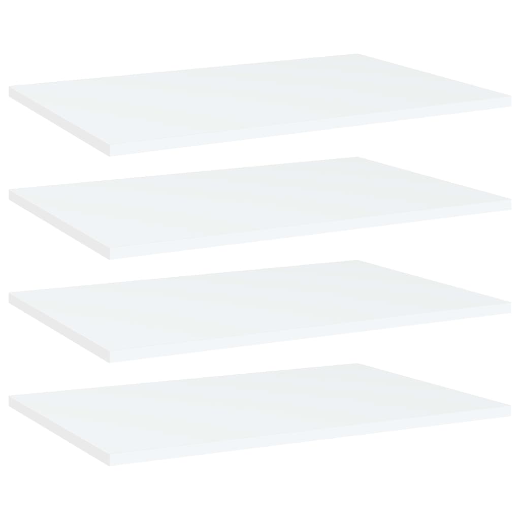 

vidaXL Bookshelf Boards 4 pcs White 23.6"x15.7"x0.6" Engineered Wood