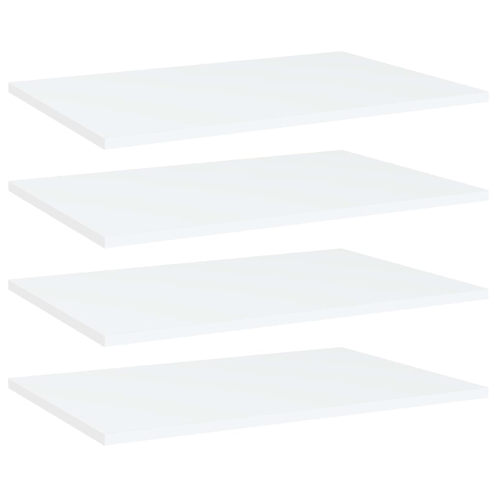 Image of vidaXL Bookshelf Boards 4 pcs White 60x40x1.5 cm Engineered Wood