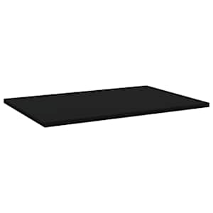 vidaXL Ράφια Βιβλιοθήκης 4 τεμ. Μαύρα 60x40x1,5 εκ. από Μοριοσανίδα