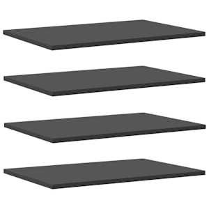 Přídavné police 4 ks šedé 60 x 40 x 1,5 cm dřevotříska - obrázek 2