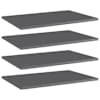vidaXL riiuliplaadid 4 tk, hall, 60x40x1,5 cm, puitlaastplaat