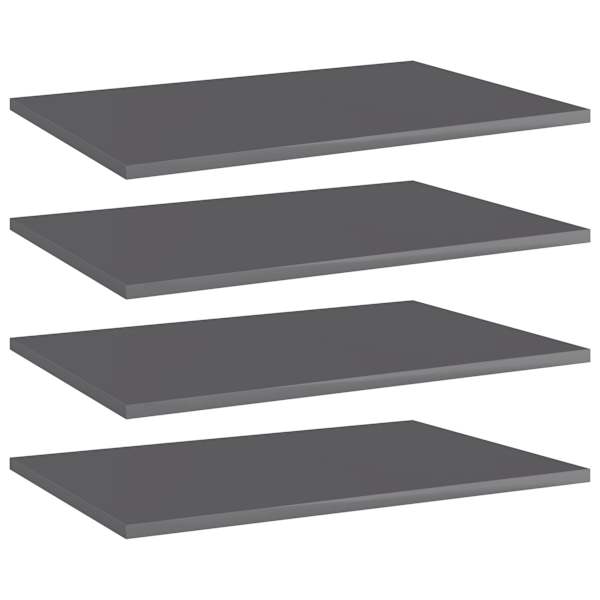 vidaXL riiuliplaadid 4 tk, hall, 60x40x1,5 cm, puitlaastplaat