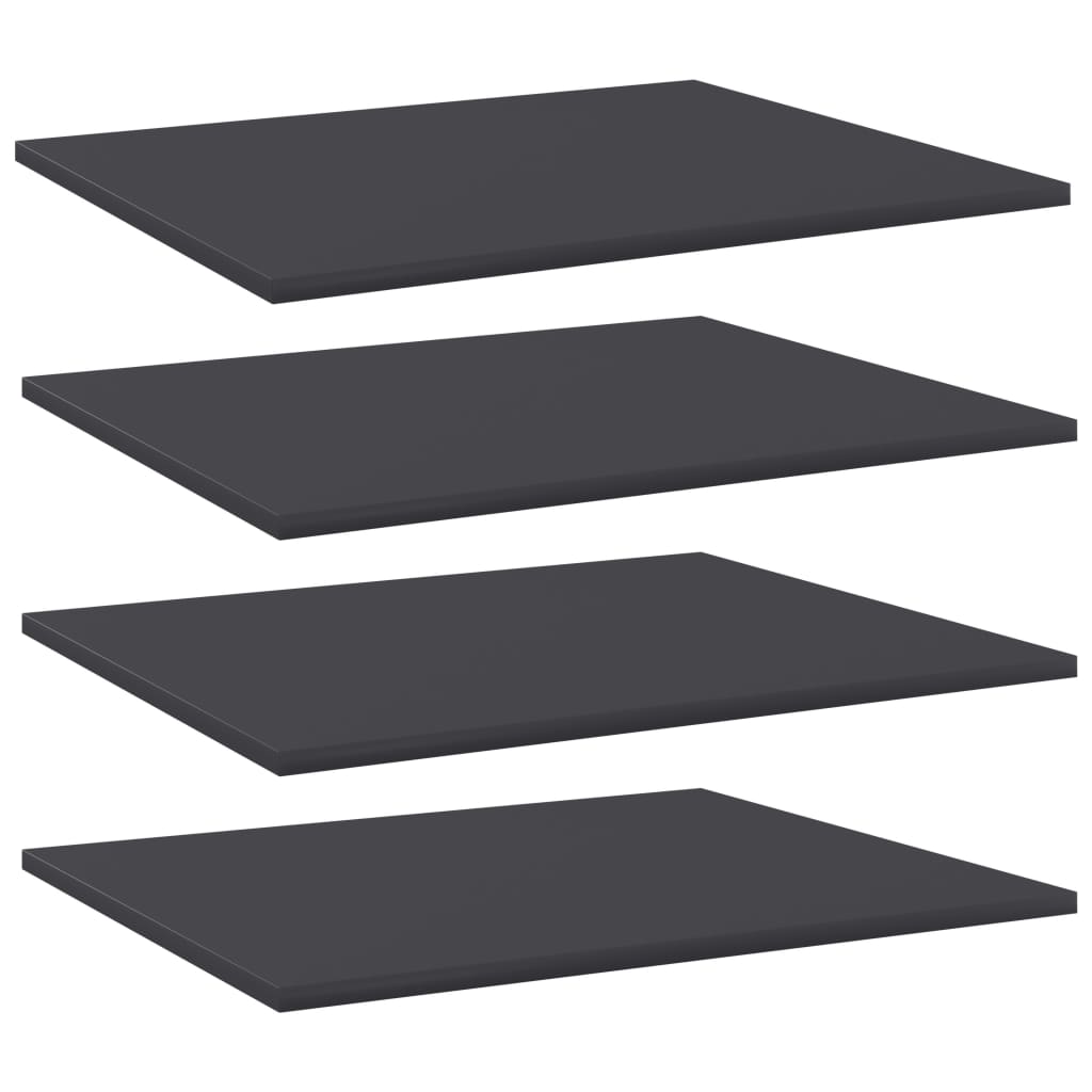 

vidaXL Bookshelf Boards 4 pcs Gray 23.6"x19.7"x0.6" Engineered Wood