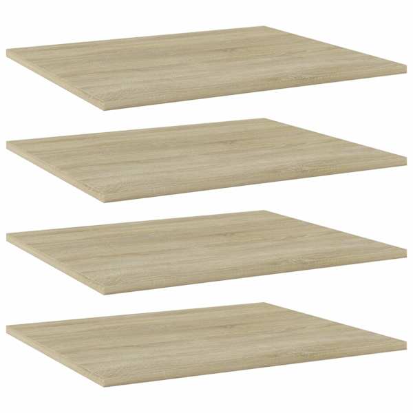 vidaXL riiuliplaadid 4 tk, Sonoma tamm, 60x50x1,5 cm, puitlaastplaat