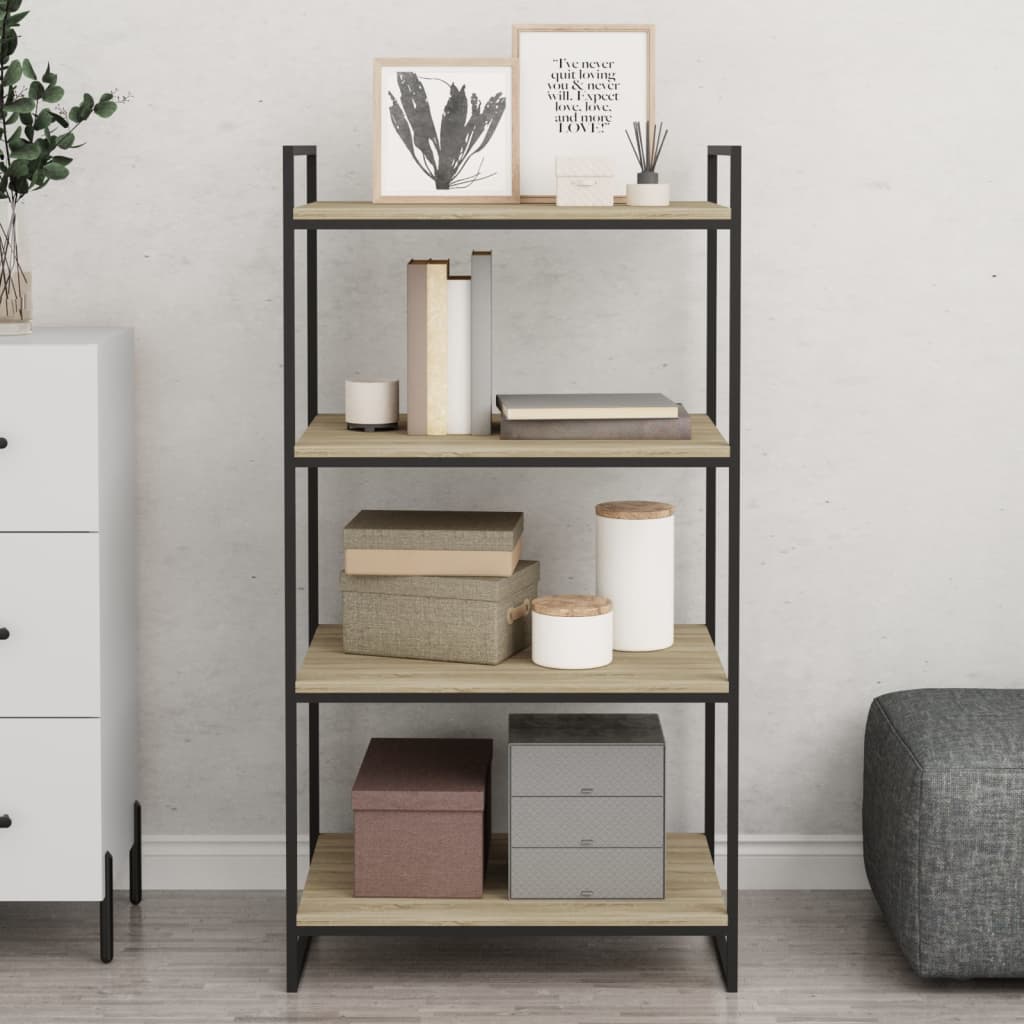 

vidaXL Wandschappen 8 st 60x50x1,5 cm spaanplaat sonoma eikenkleurig