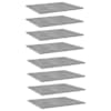 vidaXL riiuliplaadid 8 tk, betoonhall, 60x50x1,5 cm, puitlaastplaat