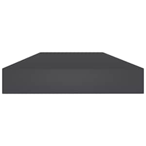 Přídavné police 4 ks šedé 80 x 10 x 1,5 cm dřevotříska - obrázek 3