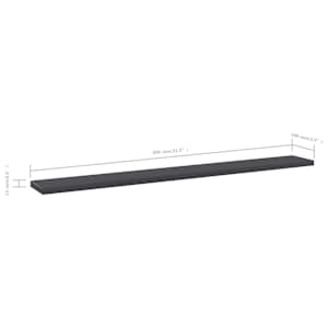 Přídavné police 4 ks šedé 80 x 10 x 1,5 cm dřevotříska - obrázek 5