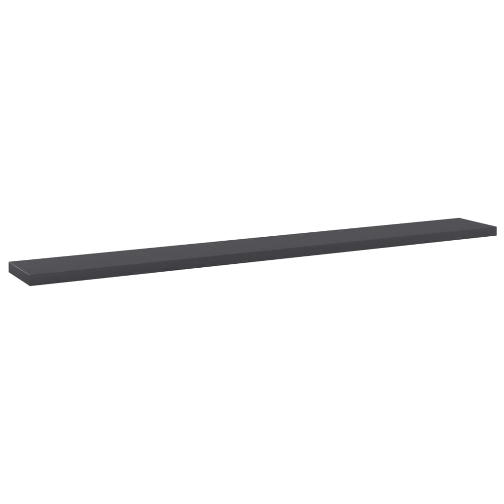 

vidaXL Wandschappen 8 st 80x10x1,5 cm spaanplaat grijs