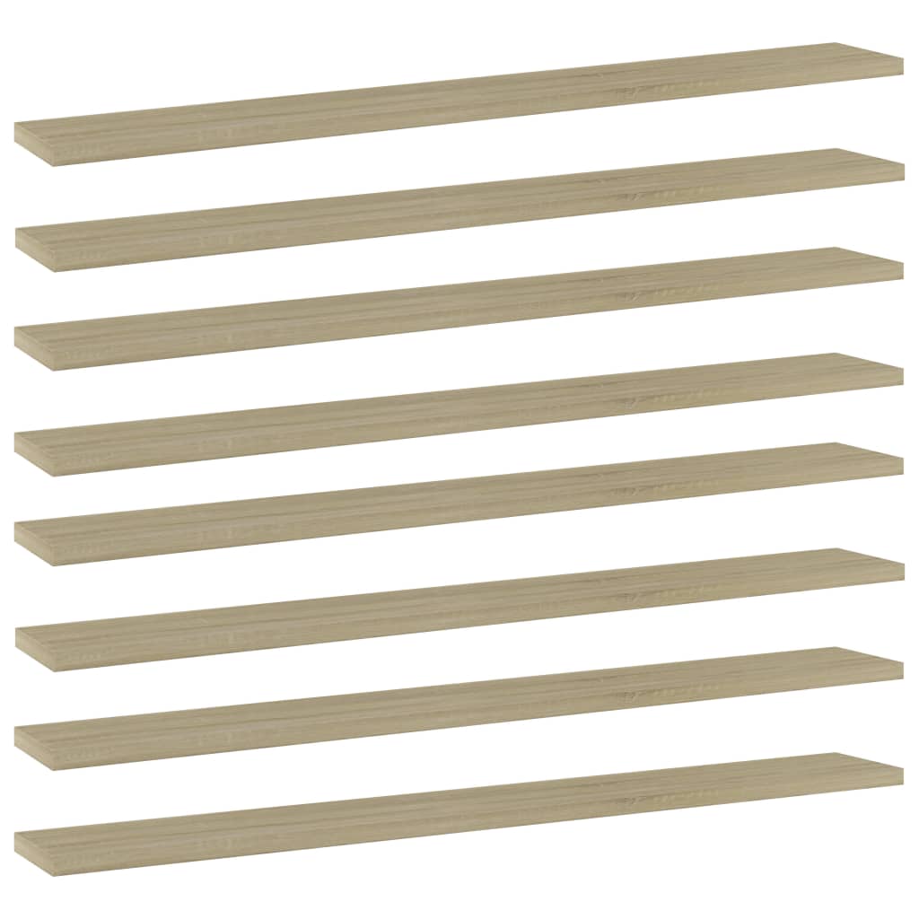

vidaXL Bookshelf Boards 8 pcs Sonoma Oak 31.5"x3.9"x0.6" Engineered Wood