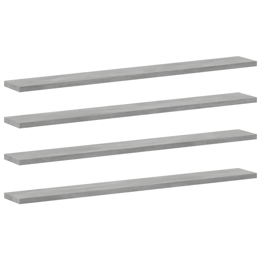 

vidaXL Bookshelf Boards 8 pcs Concrete Gray 31.5"x3.9"x0.6" Engineered Wood