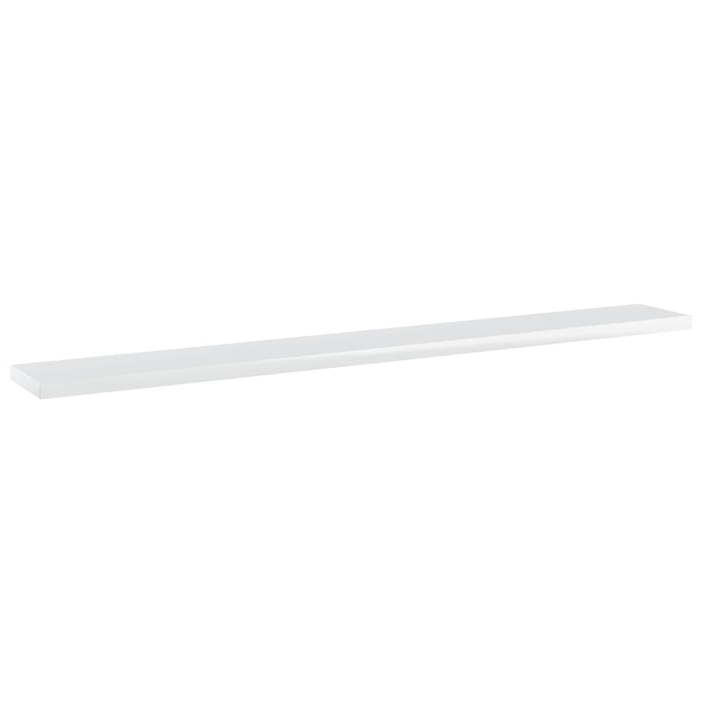 

vidaXL Wandschappen 4 st 80x10x1,5 cm spaanplaat hoogglans wit