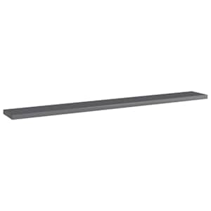 vidaXL Panneaux biblioth&egrave;que 8pcs Gris brillant 80x10x1,5cm Agglom&eacute;r&eacute;