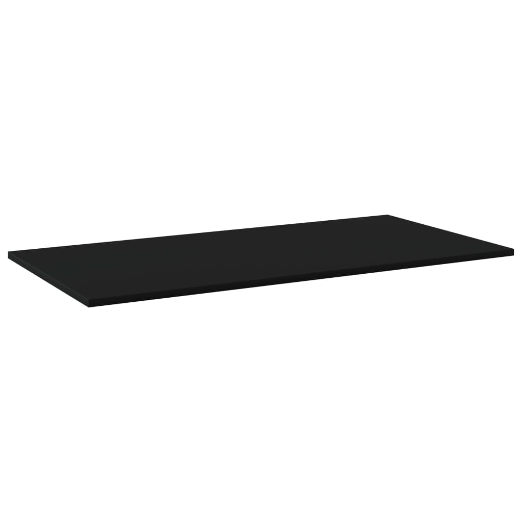 

vidaXL Wandschappen 4 st 80x20x1,5 cm spaanplaat zwart