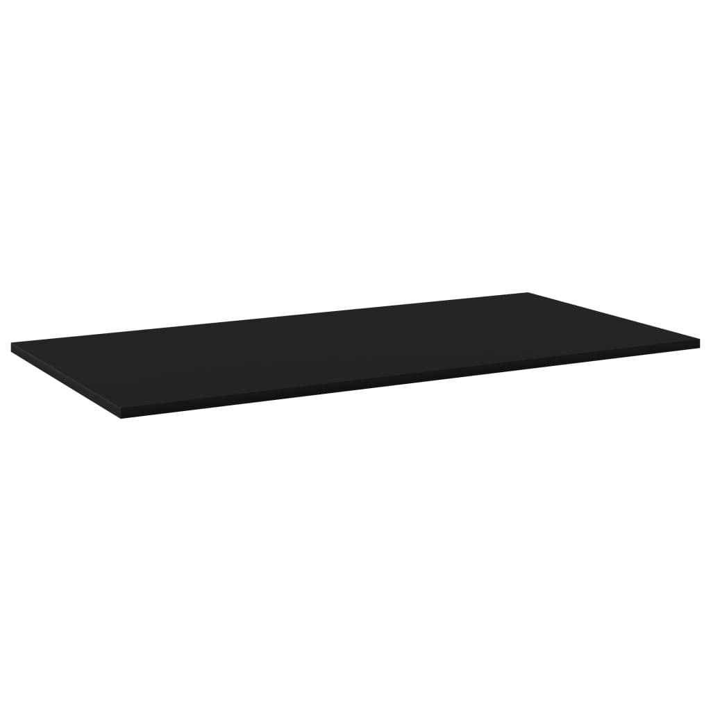 

vidaXL Wandschappen 8 st 80x20x1,5 cm spaanplaat zwart