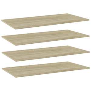 vidaXL riiuliplaadid 4 tk, Sonoma tamm, 80x20x1,5 cm, puitlaastplaat
