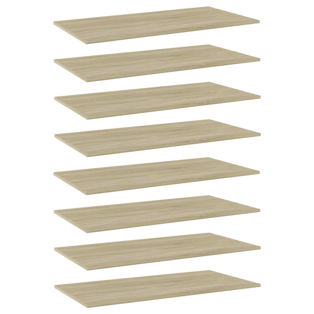 

vidaXL Bookshelf Boards 8 pcs Sonoma Oak 31.5"x7.9"x0.6" Engineered Wood