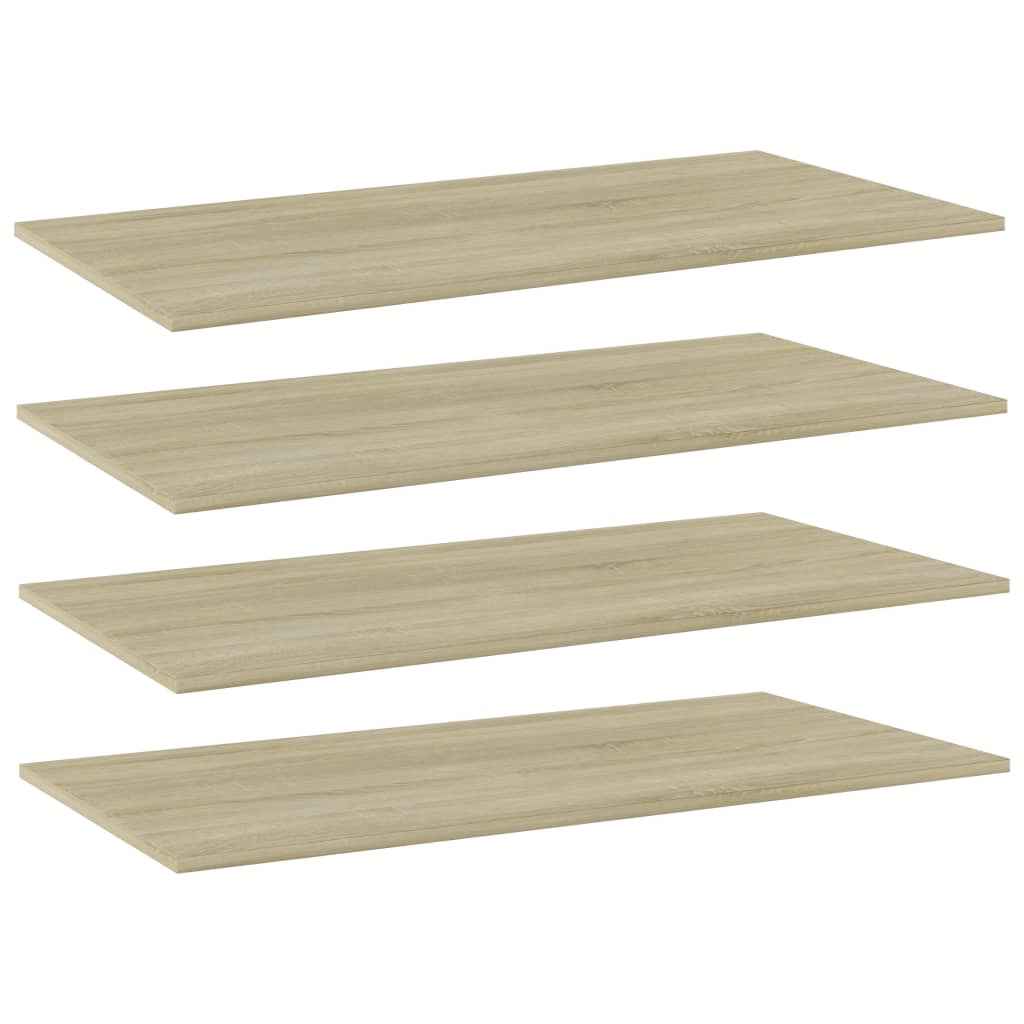 

vidaXL Bookshelf Boards 4 pcs Sonoma Oak 31.5"x11.8"x0.6" Engineered Wood