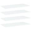 vidaXL riiuliplaadid 4 tk, valge, 80x40x1,5 cm, tehispuit