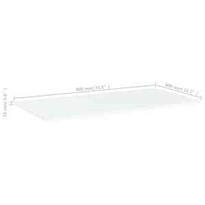 Police na knihy 4 ks bílé 80 x 40 x 1,5 cm kompozitní dřevo - obrázek 5