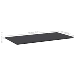 Přídavné police 4 ks šedé 80 x 40 x 1,5 cm dřevotříska - obrázek 5