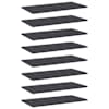 vidaXL riiuliplaadid 8 tk, hall, 80x40x1,5 cm, puitlaastplaat
