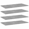 vidaXL riiuliplaadid 4 tk, betoonhall, 80x40x1,5 cm, tehispuit