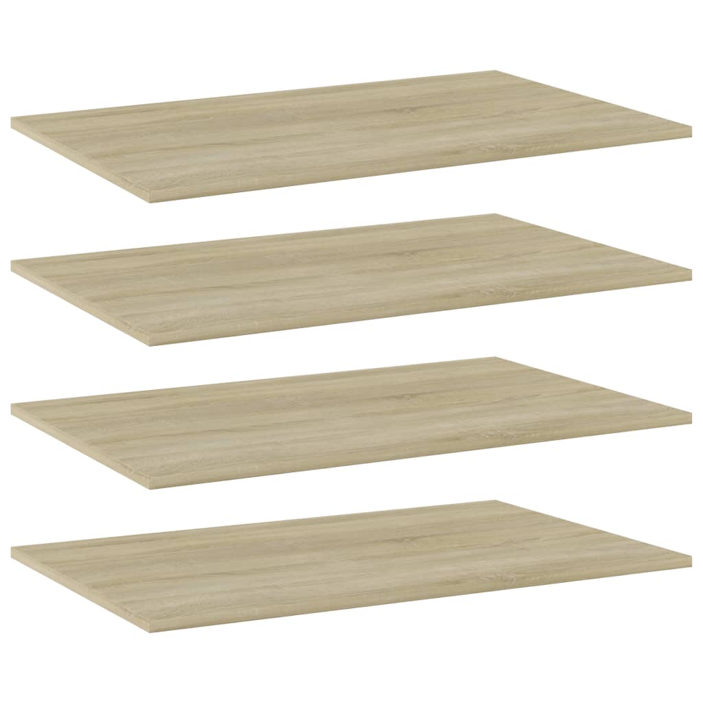 

vidaXL Bookshelf Boards 4 pcs Sonoma Oak 31.5"x19.7"x0.6" Engineered Wood