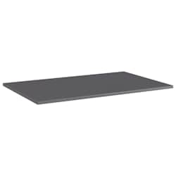 vidaXL Рафтове за етажерка, 4 бр, сив гланц, 80x50x1,5 см, ПДЧ