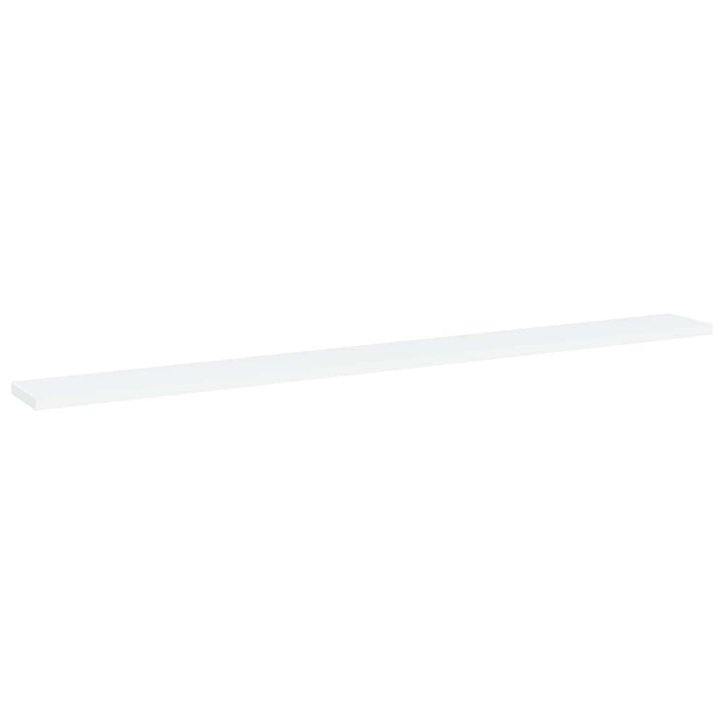 vidaXL Wandschappen 4 st 100x10x1,5 cm spaanplaat wit afbeelding