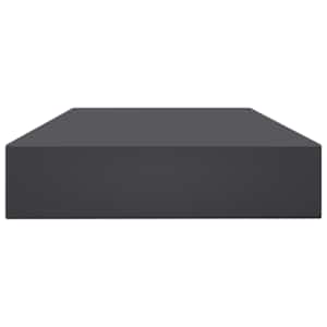 Přídavné police 4 ks šedé 100 x 10 x 1,5 cm dřevotříska - obrázek 3