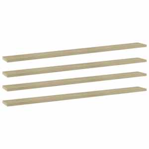 Dodatne police za omaro 4 kosi sonoma hrast 100x10x1,5 cm