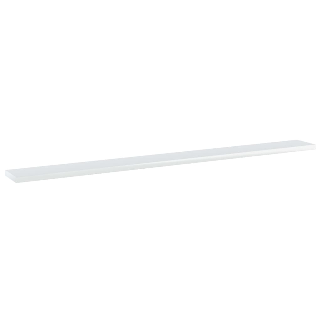 

vidaXL Wandschappen 4 st 100x10x1,5 cm spaanplaat hoogglans wit