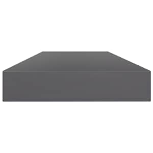Přídavné police 8 ks šedé vysoký lesk 100x10x1,5 cm dřevotříska - obrázek 3
