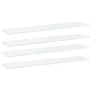 Dodatne police za omaro 4 kosi bele 100x20x1,5 cm iverna pl.