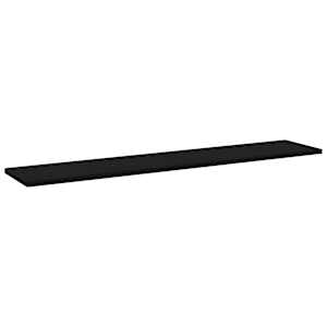 vidaXL Bookshelf Boards 8 pcs Black 100x20x1.5 cm Engineered Wood
