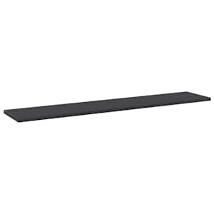 Přídavné police 4 ks šedé 100 x 20 x 1,5 cm dřevotříska - obrázek 2