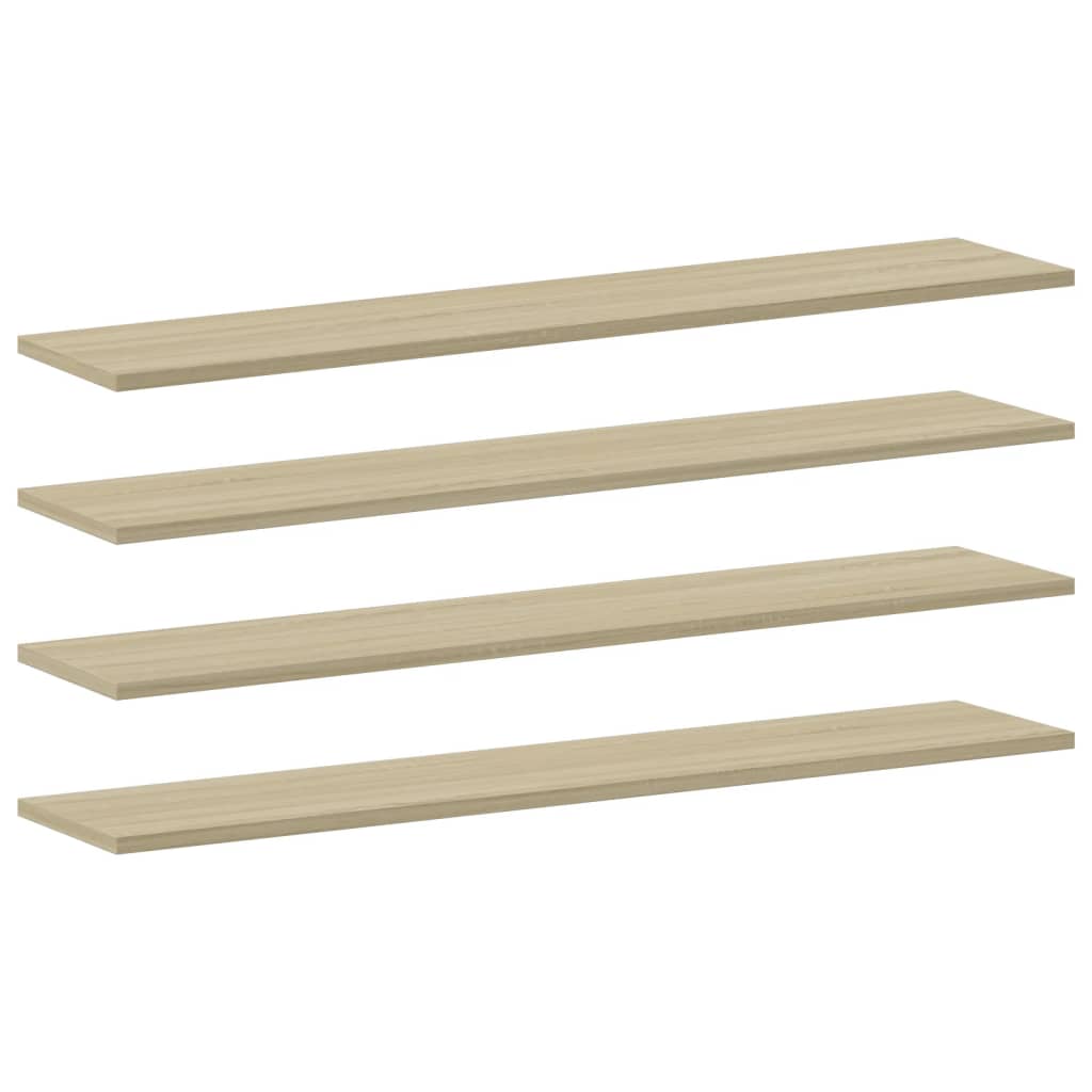 Image of vidaXL Bookshelf Boards 8 pcs Sonoma Oak 100x20x1.5 cm Engineered Wood