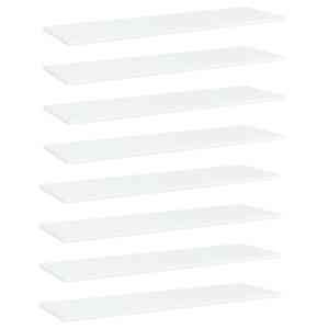 Dodatne police za omaro 8 kosov bele 100x30x1,5 cm iverna pl.