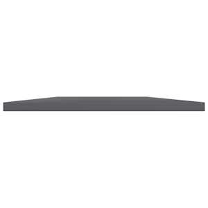 Přídavné police 4 ks šedé vysoký lesk 100x30x1,5 cm dřevotříska - obrázek 3