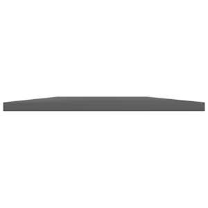 Přídavné police 8 ks šedé vysoký lesk 100x30x1,5 cm dřevotříska - obrázek 3