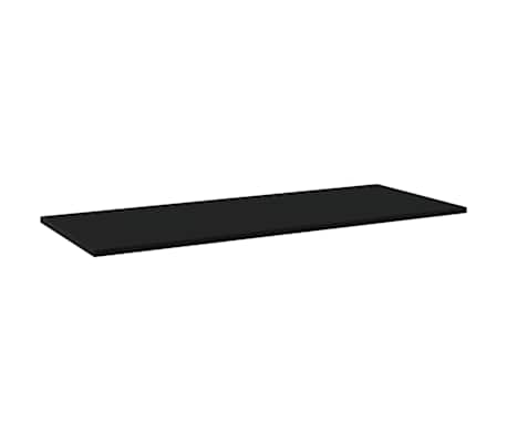 vidaXL Bookshelf Boards 4 pcs Black 100x40x1,5 cm Engineered Wood